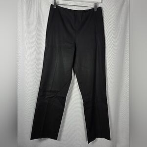 Ralph Lauren Black Label Black Flat Front Cotton Crop Pants Women's Size 8